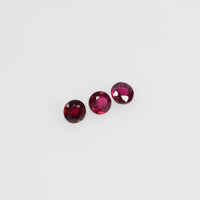 2.6-3.6 mm Natural Ruby Loose Gemstone Round Cut