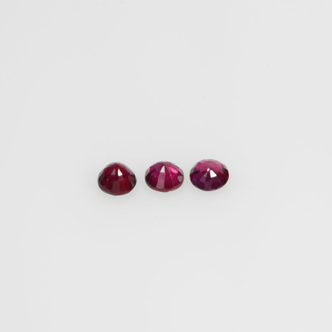 2.6-3.6 mm Natural Ruby Loose Gemstone Round Cut