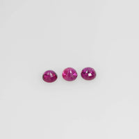 2.3-3.8 mm Natural Ruby Loose Gemstone Round Cut