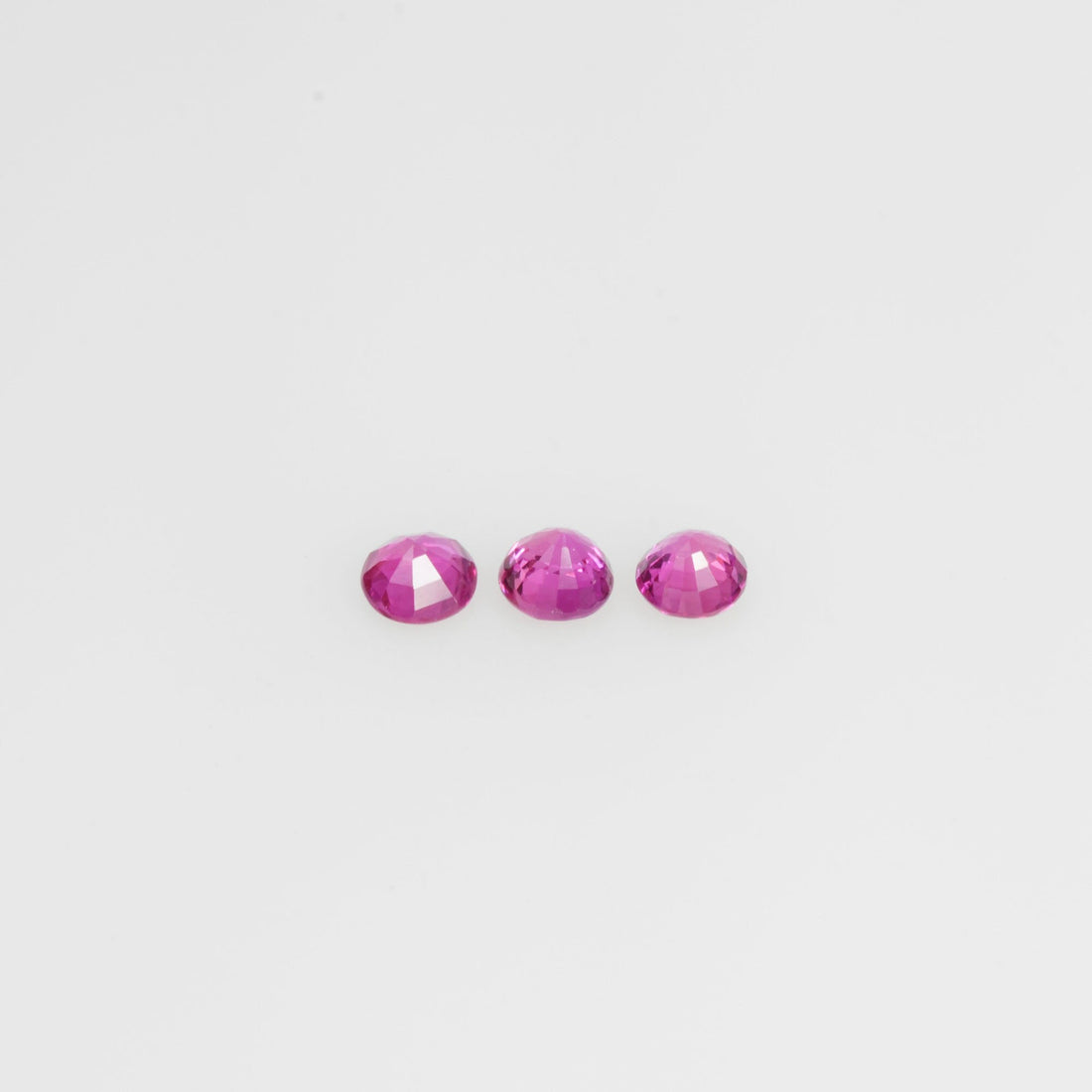 2.3-3.8 mm Natural Ruby Loose Gemstone Round Cut