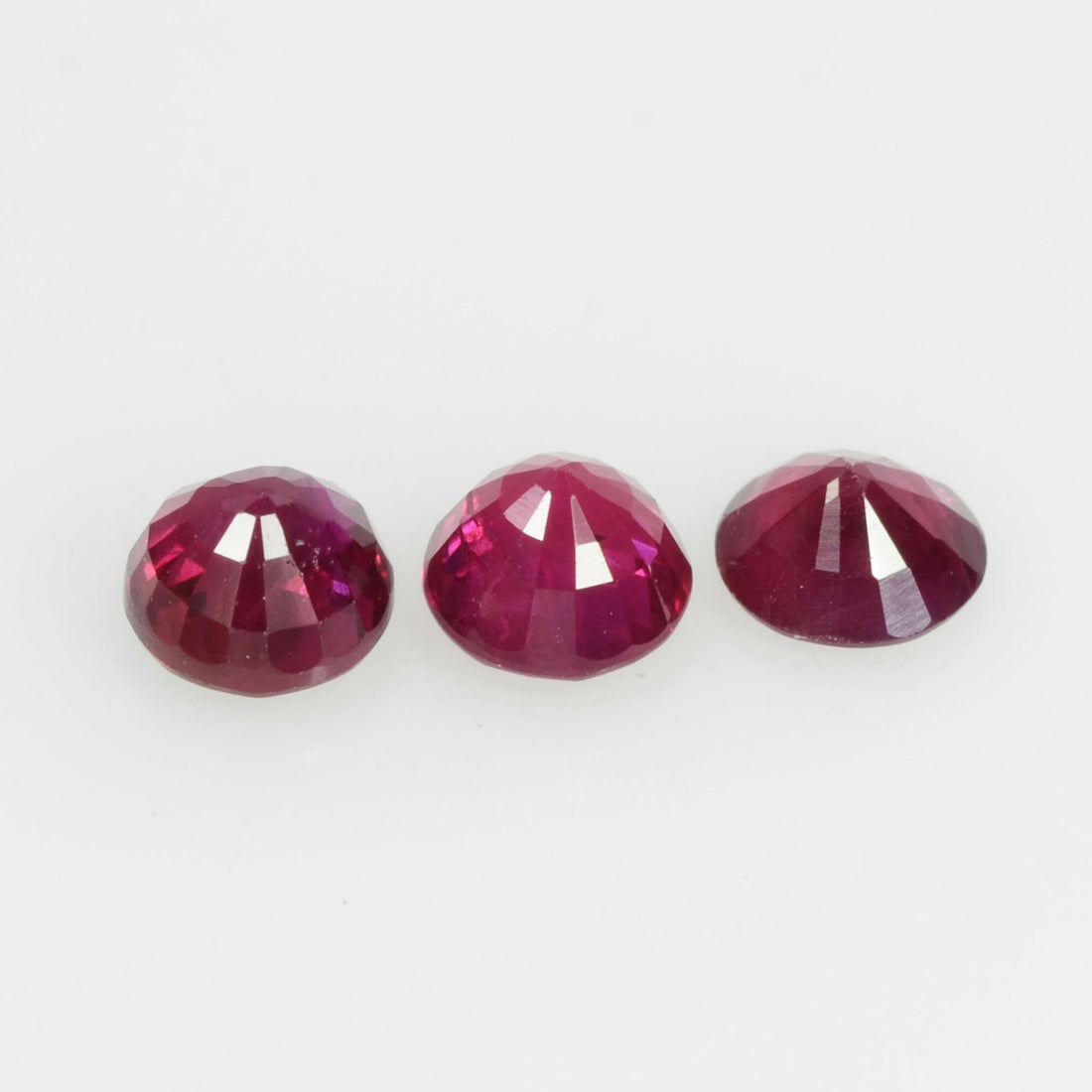 3.7-4.6 mm Natural Ruby Loose Gemstone Round Cut