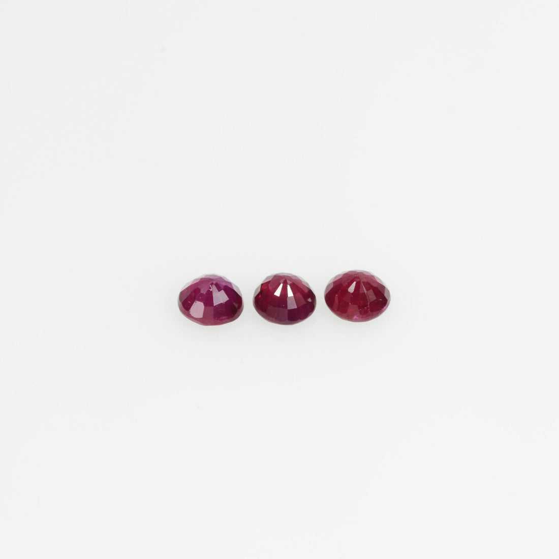 2.1-3.7 mm Natural Ruby Loose Gemstone Round Cut