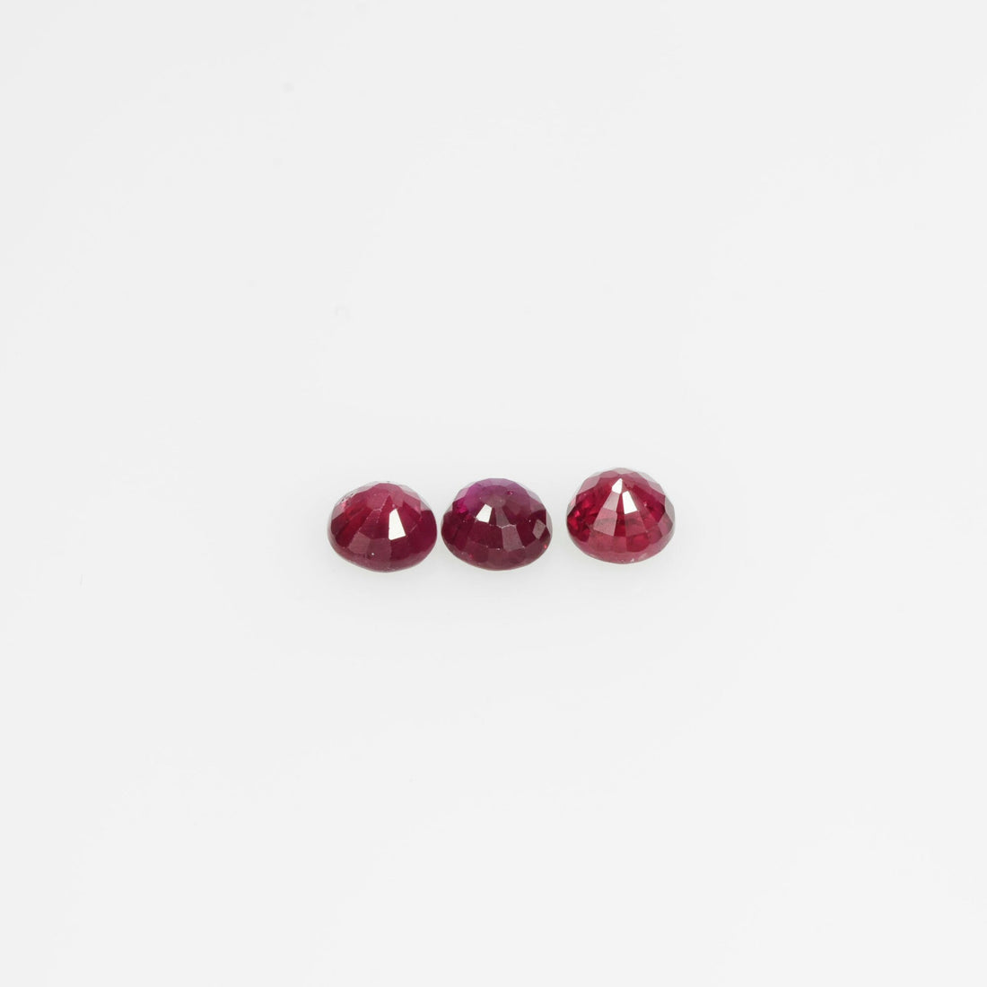 2.1-3.7 mm Natural Ruby Loose Gemstone Round Cut