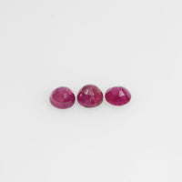 3.3-4.4 mm Natural Ruby Loose Gemstone Round Cut
