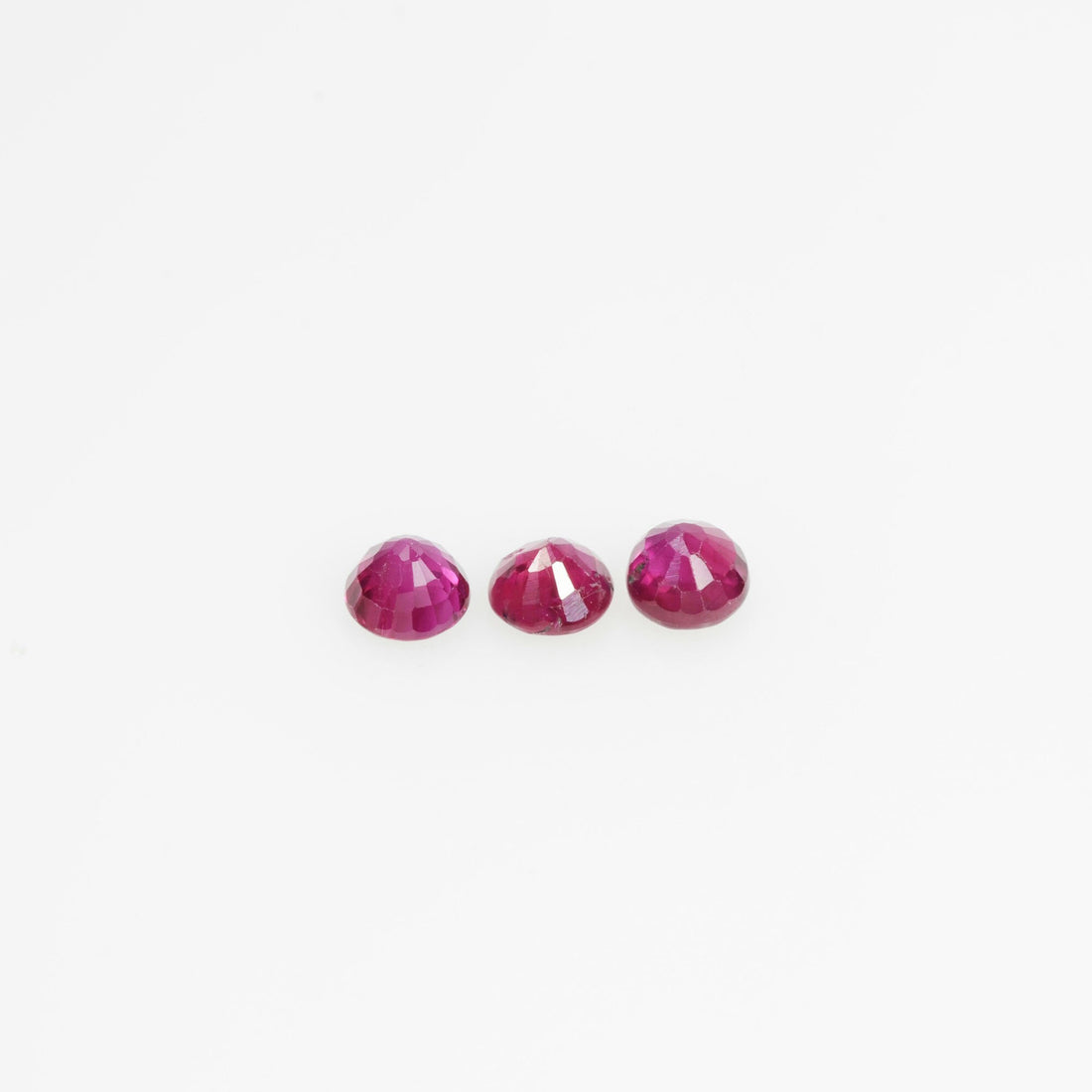 2.8-3.6 mm Natural Ruby Loose Gemstone Round Cut