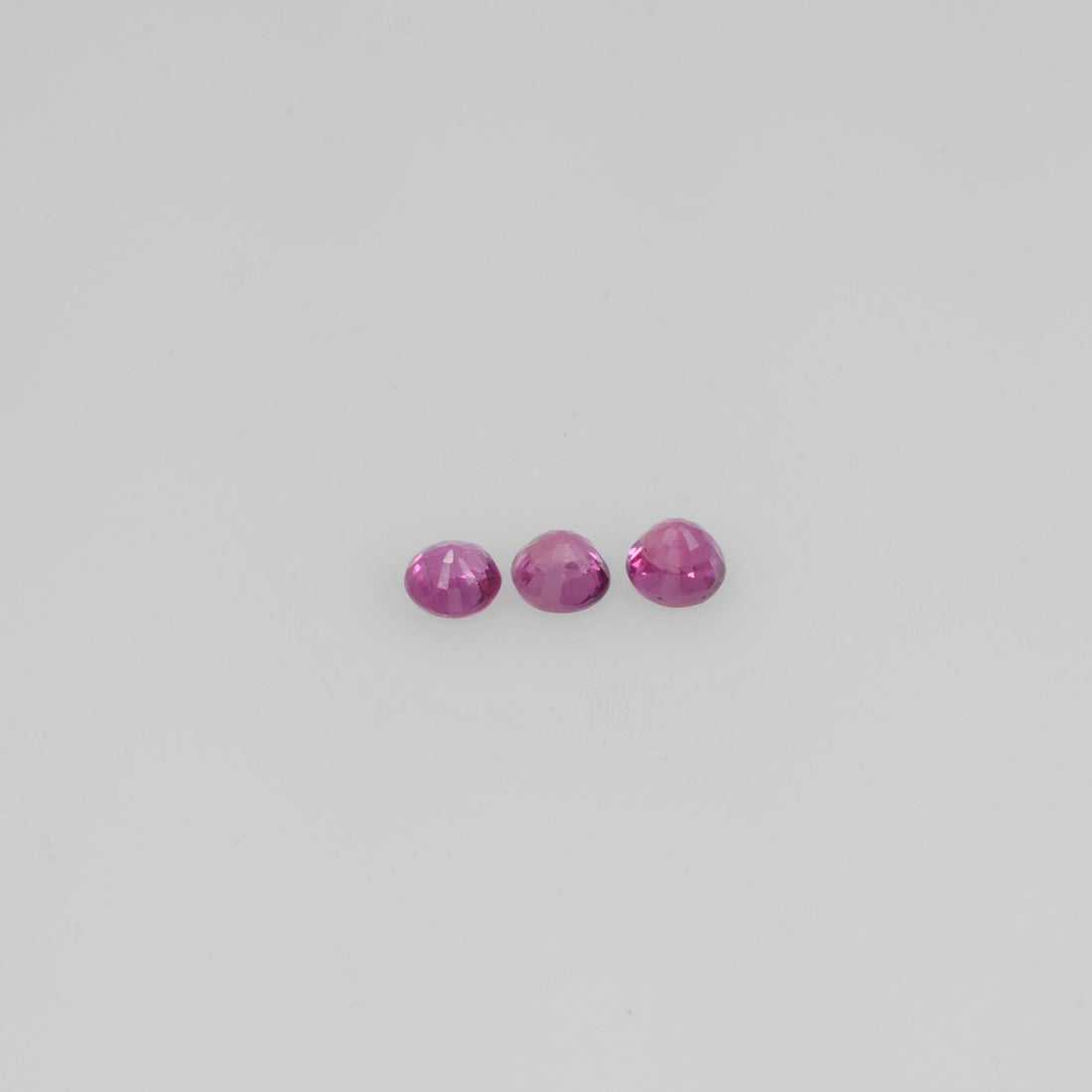 1.7-3.8 mm Natural Ruby Loose Gemstone Round Cut