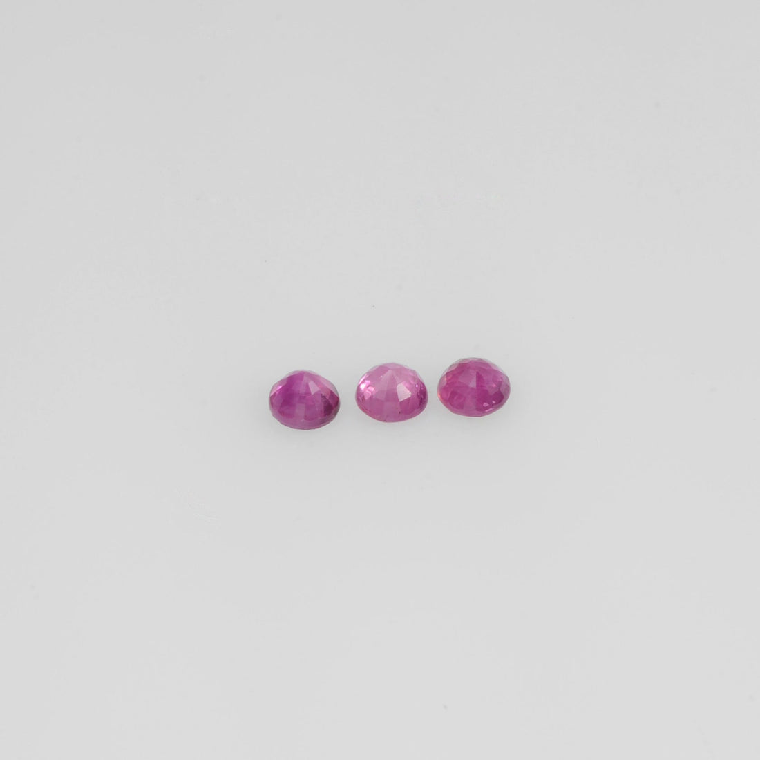 1.7-3.8 mm Natural Ruby Loose Gemstone Round Cut