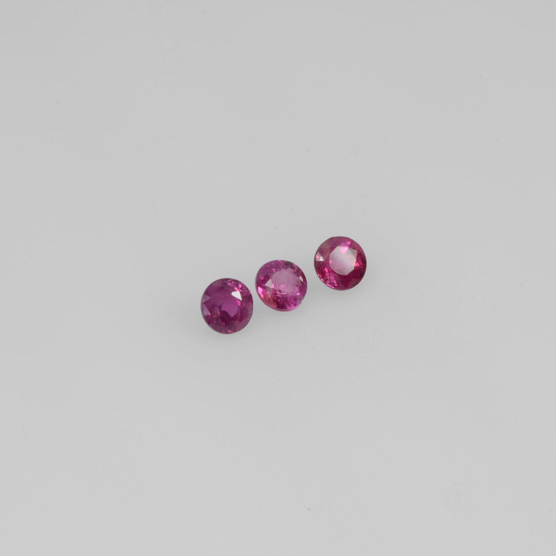 1.9-4.2 mm Natural Ruby Loose Gemstone Round Cut