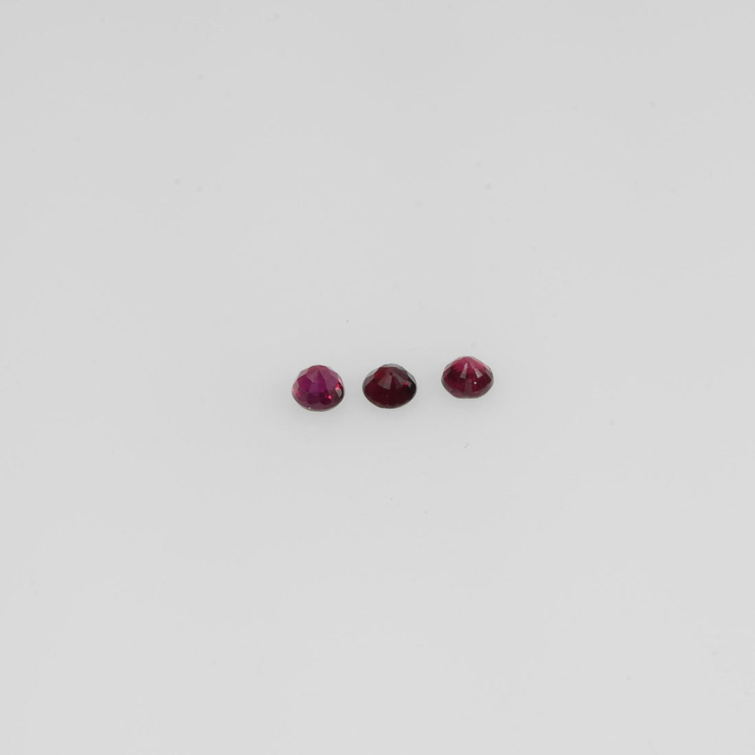 1.4-2.4 mm Natural Ruby Loose Gemstone Round Cut