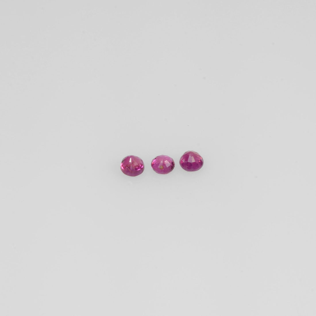 1.6-2.6 mm Natural Ruby Loose Gemstone Round Cut