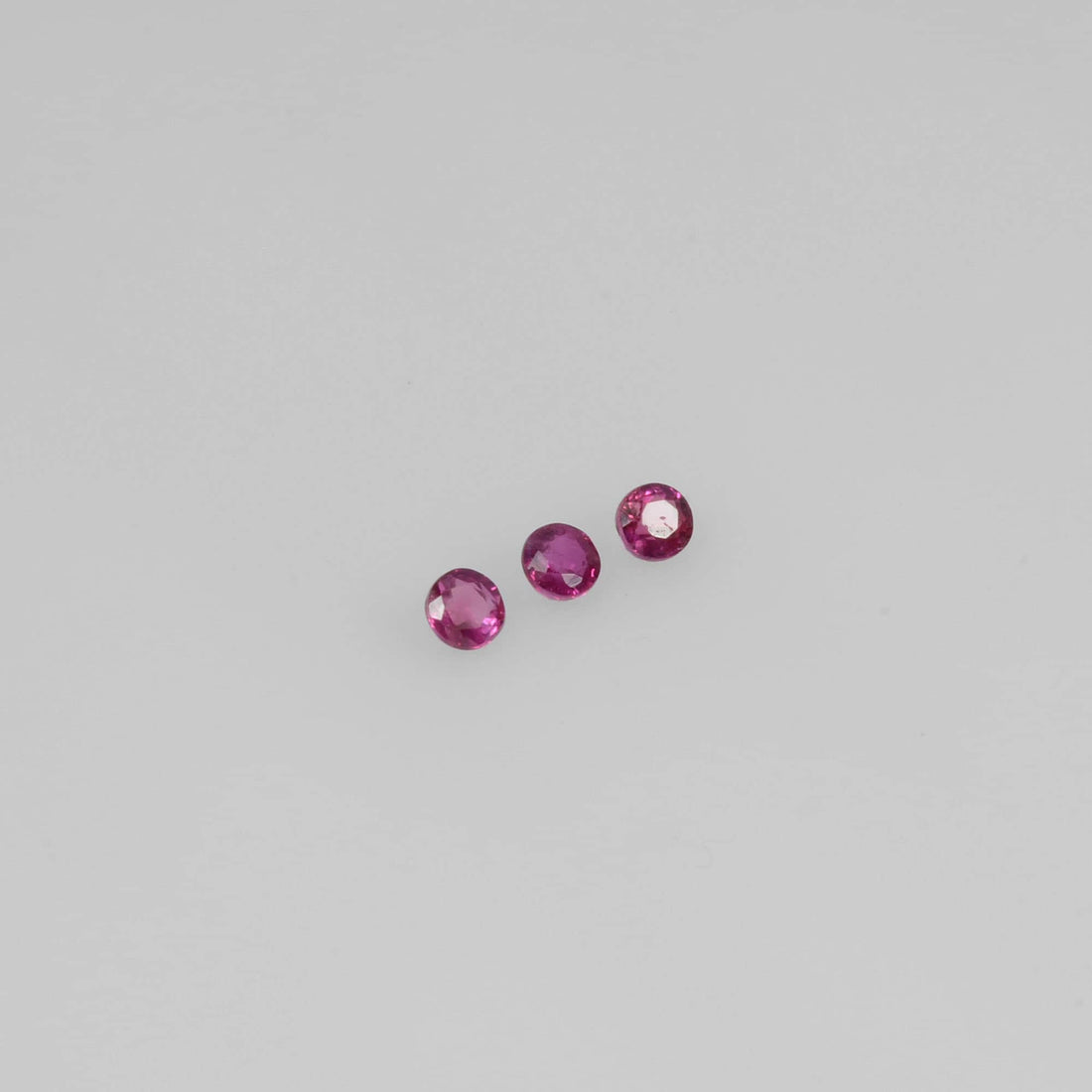 1.6-2.6 mm Natural Ruby Loose Gemstone Round Cut