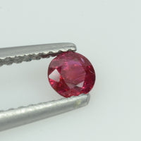 4.1 mm  Natural Burma Ruby Loose Gemstone Round Cut