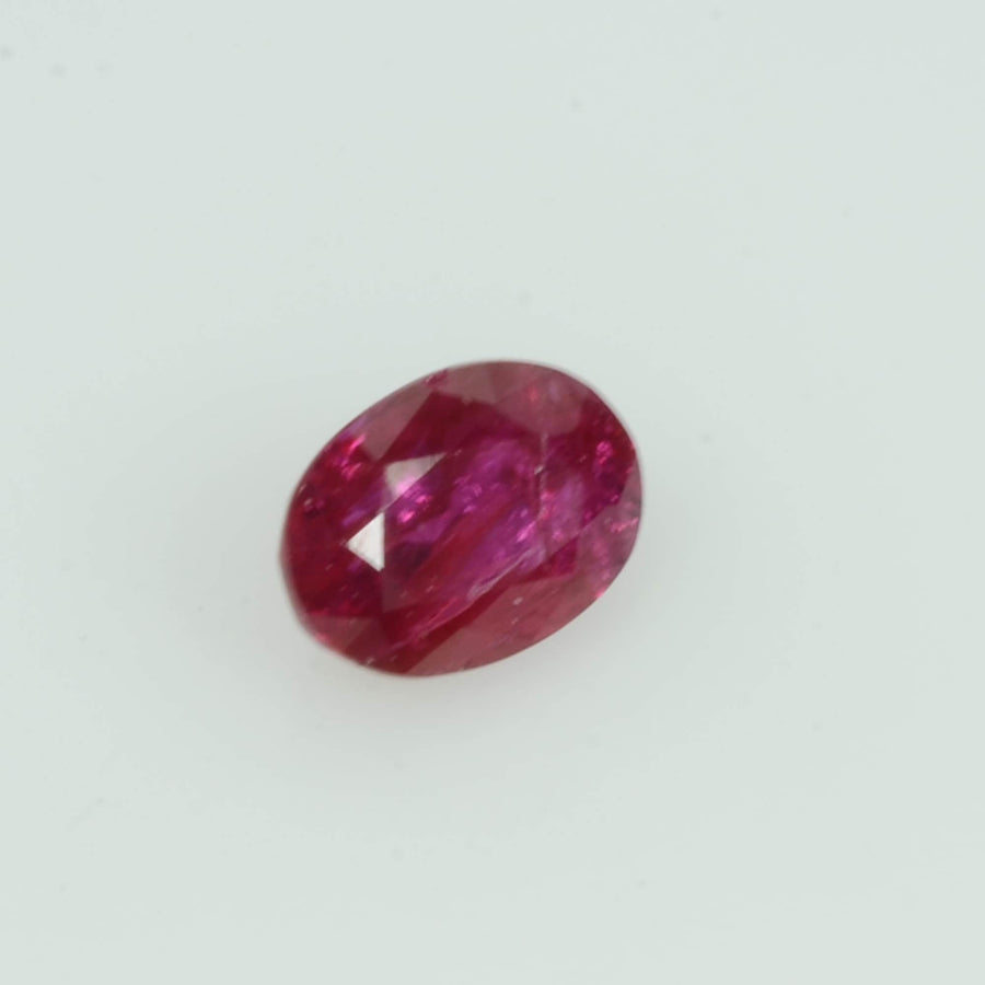 0.38 Cts Natural Burma Ruby Loose Gemstone Oval Cut