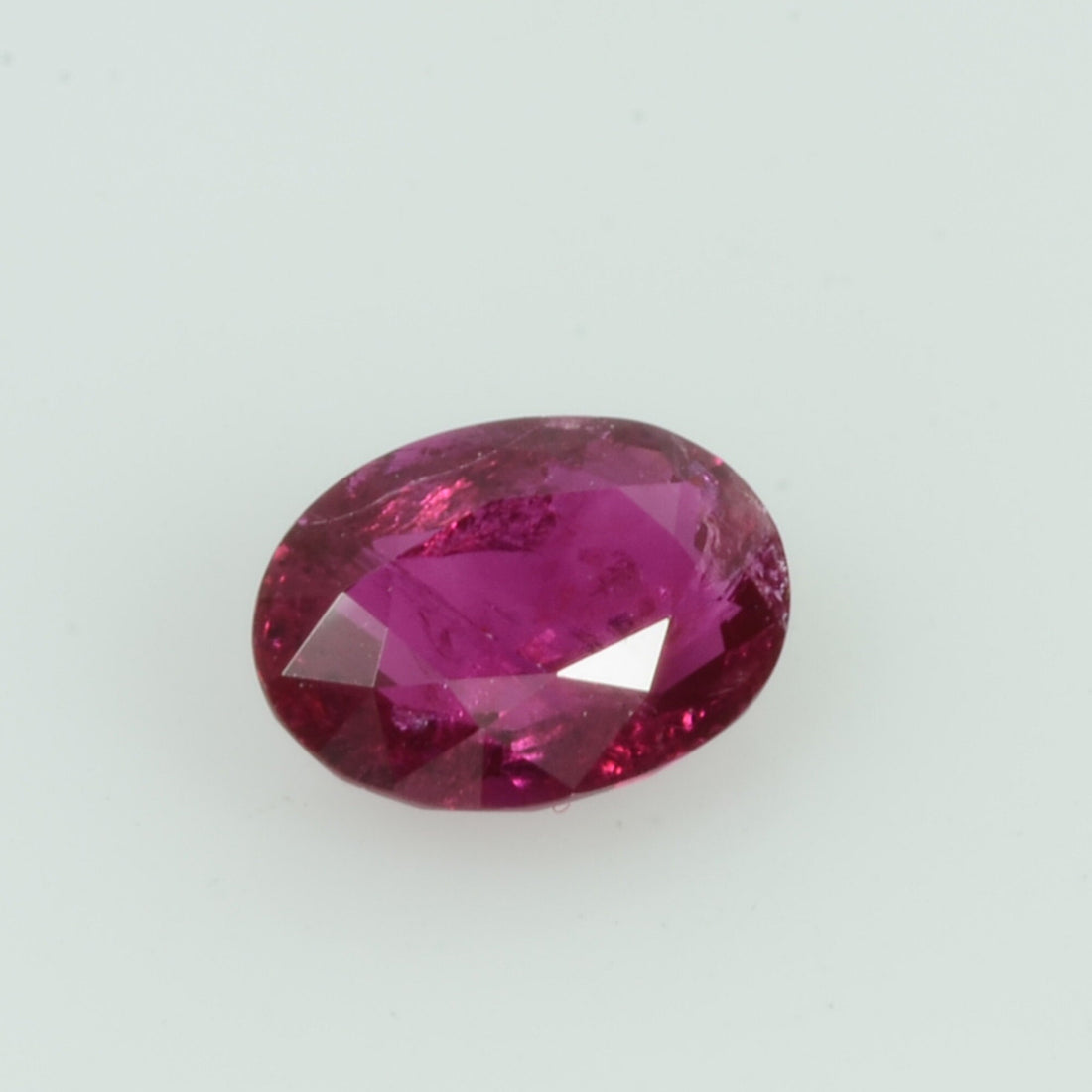 0.62 Cts Unheated Natural Burma Ruby Loose Gemstone Oval Cut