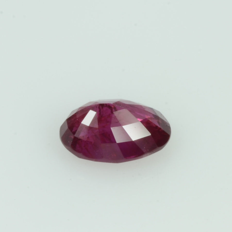 0.59 Cts Unheated Natural Burma Ruby Loose Gemstone Oval Cut