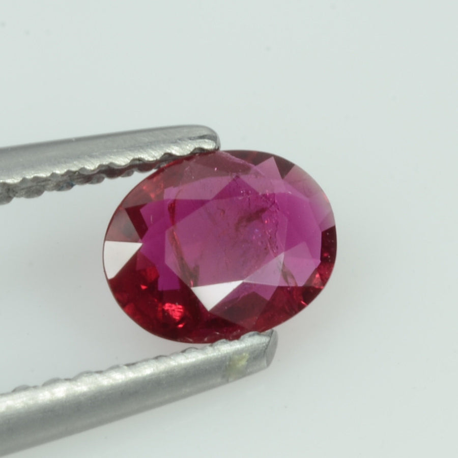 0.52 Cts Unheated Natural Burma Ruby Loose Gemstone Oval Cut