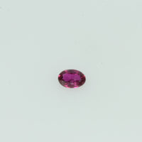 0.09 Cts 2 pcs Natural Burma Ruby Loose Gemstone Oval Cut
