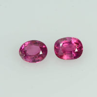 4x3 mm Natural Burma Ruby Loose Gemstone Oval Cut