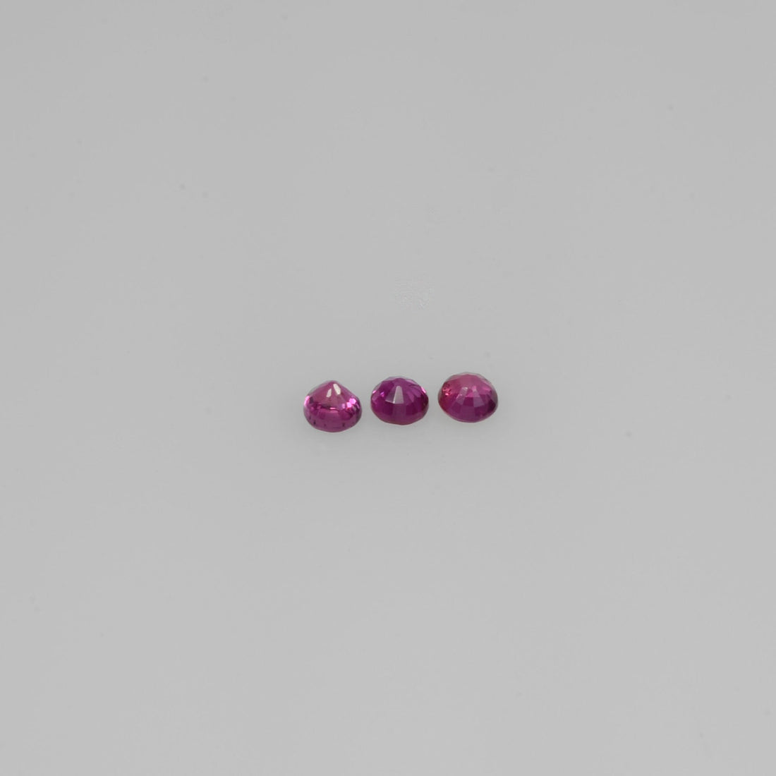 1.4-2.6 mm Natural Ruby Loose Gemstone Round Cut