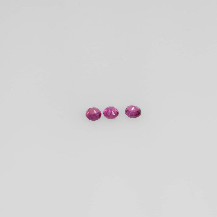 1.4-2.6 mm Natural Ruby Loose Gemstone Round Cut