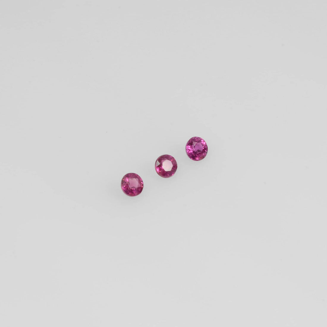 1.4-2.6 mm Natural Ruby Loose Gemstone Round Cut