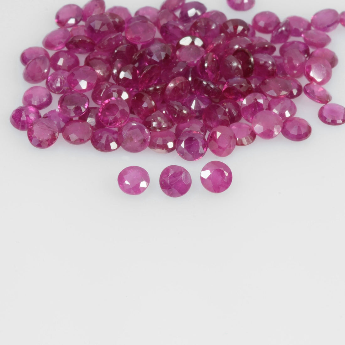 1.6-4.2 mm Natural Ruby Loose Gemstone Round Cut