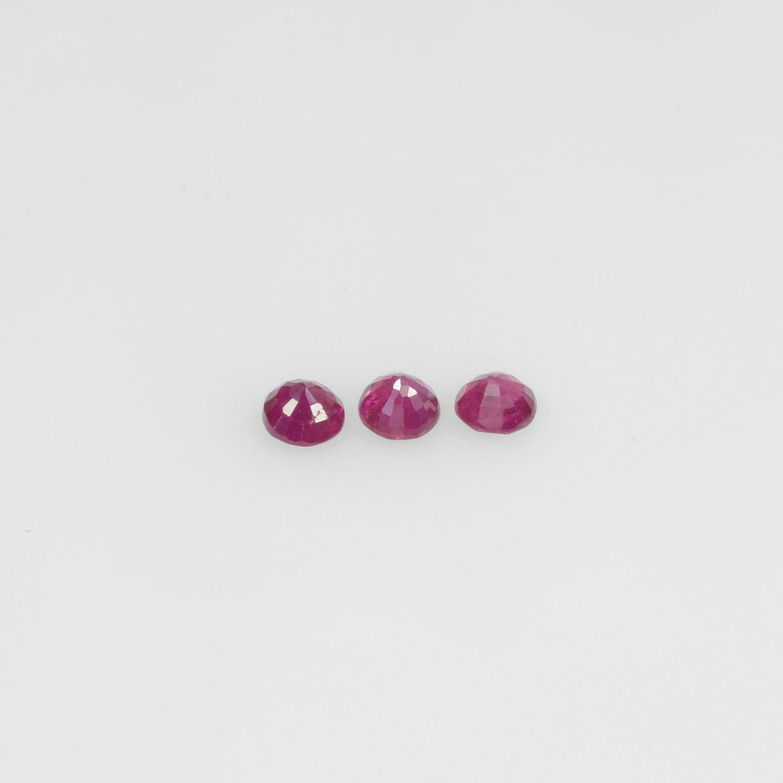 2.3-3.6 mm Natural Ruby Loose Gemstone Round Cut