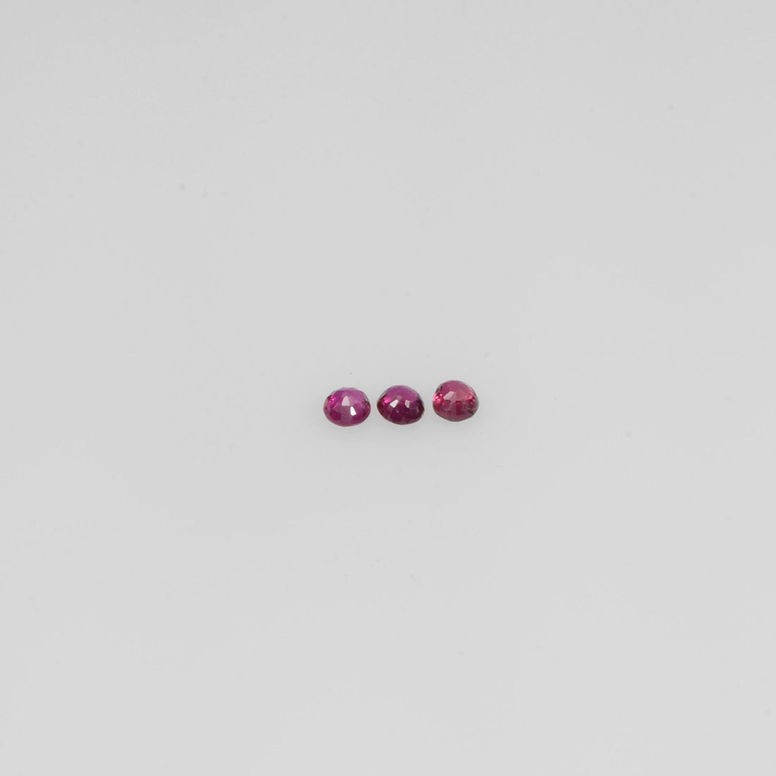 1.3-2.7 mm Natural Ruby Loose Gemstone Round Cut