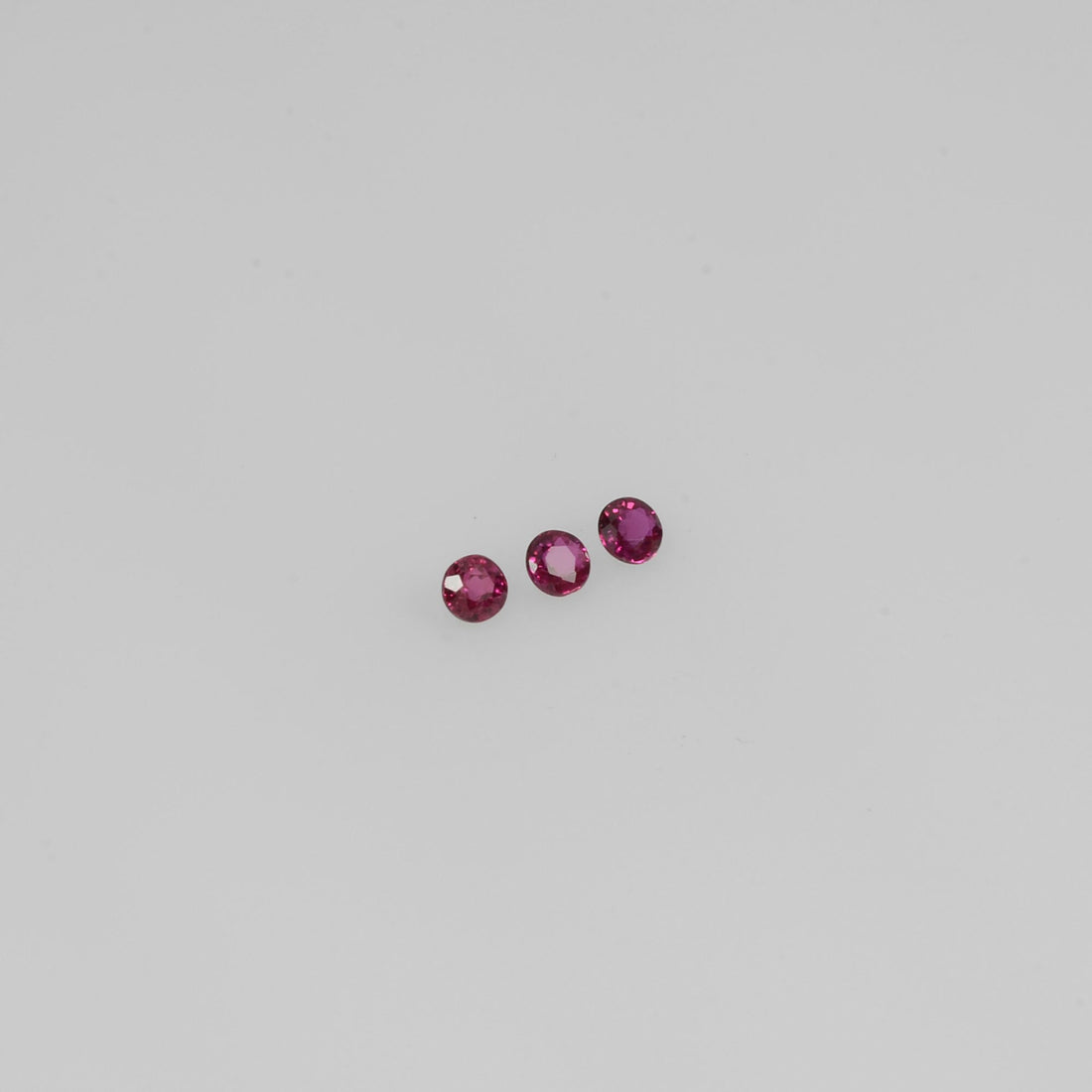 1.3-2.7 mm Natural Ruby Loose Gemstone Round Cut