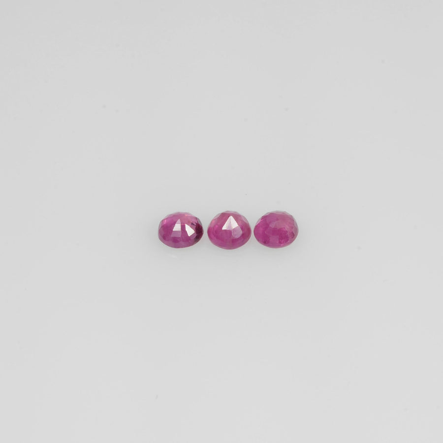 1.8-4.2 mm Natural Ruby Loose Gemstone Round Cut