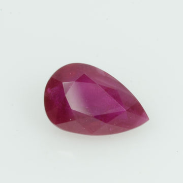 0.85 Cts Natural Burma Ruby Loose Gemstone Pear Cut