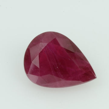 1.50 Cts Natural Burma Ruby Loose Gemstone Pear Cut