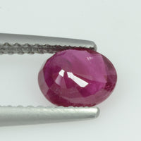 1.00 Cts Natural Burma Ruby Loose Gemstone Oval Cut