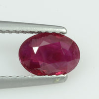 1.13 Cts Natural Burma Ruby Loose Gemstone Oval Cut