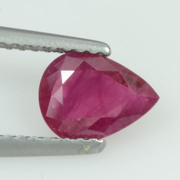1.08 Cts Natural Burma Ruby Loose Gemstone Pear Cut