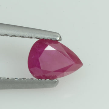 0.52 Cts Natural Burma Ruby Loose Gemstone Pear Cut