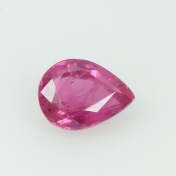 0.87 Cts Natural Burma Ruby Loose Gemstone Pear Cut