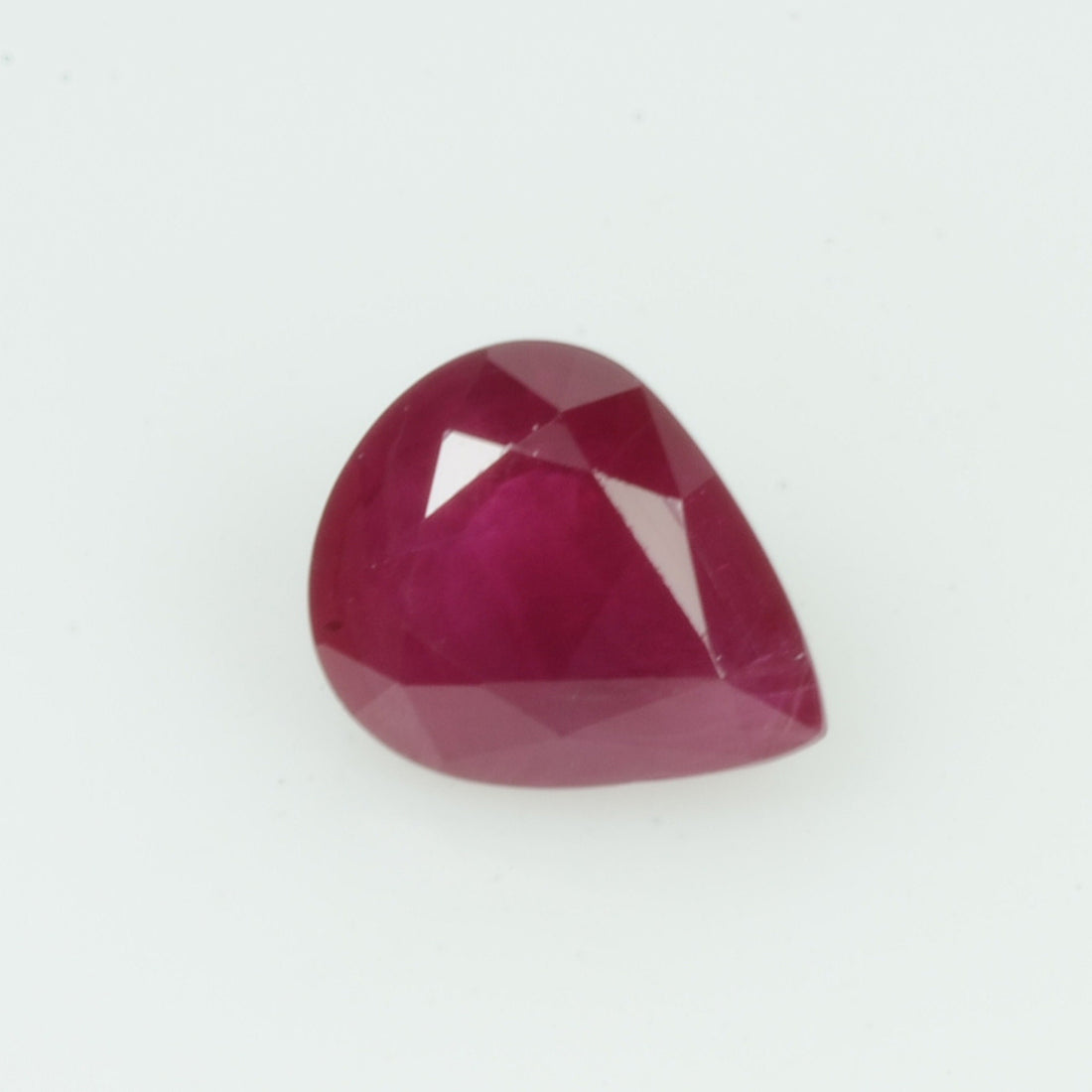 0.67 Cts Natural Burma Ruby Loose Gemstone Pear Cut