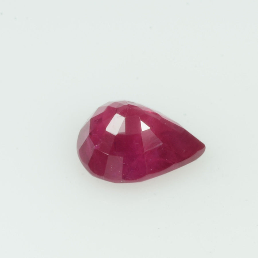 0.69 Cts Natural Burma Ruby Loose Gemstone Pear Cut