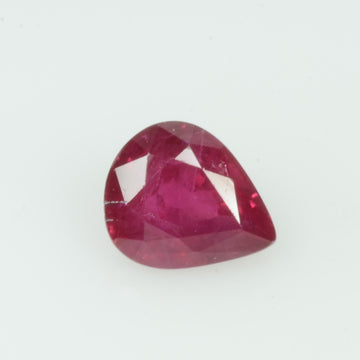 0.69 Cts Natural Burma Ruby Loose Gemstone Pear Cut