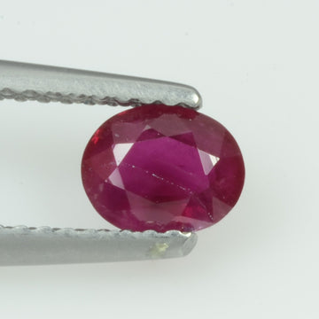 0.67 Cts Natural Burma Ruby Loose Gemstone Oval Cut