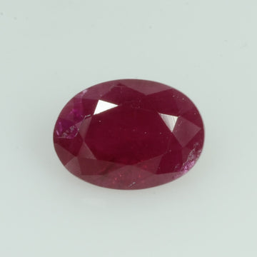 1.05 Cts Natural Burma Ruby Loose Gemstone Oval Cut