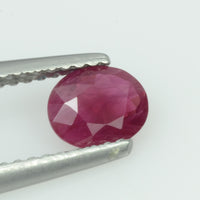 0.69 Cts Natural Burma Ruby Loose Gemstone Oval Cut