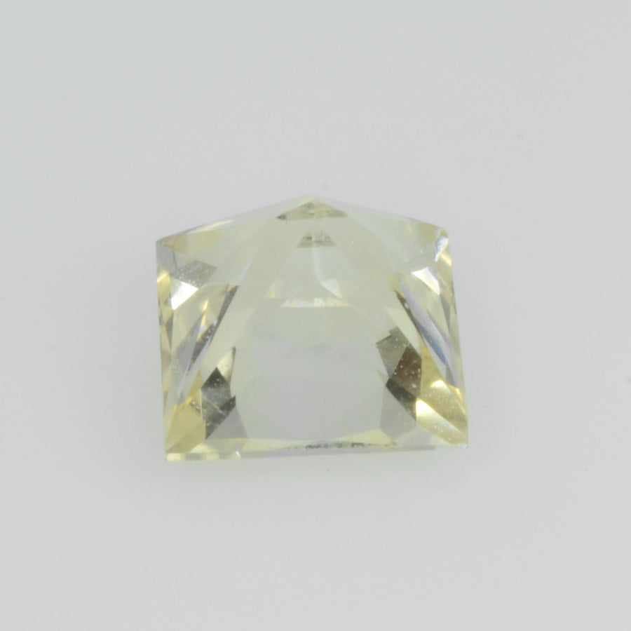 1.67 Cts Unheated Natural Yellow Sapphire Loose Gemstone Princess Cut Certified