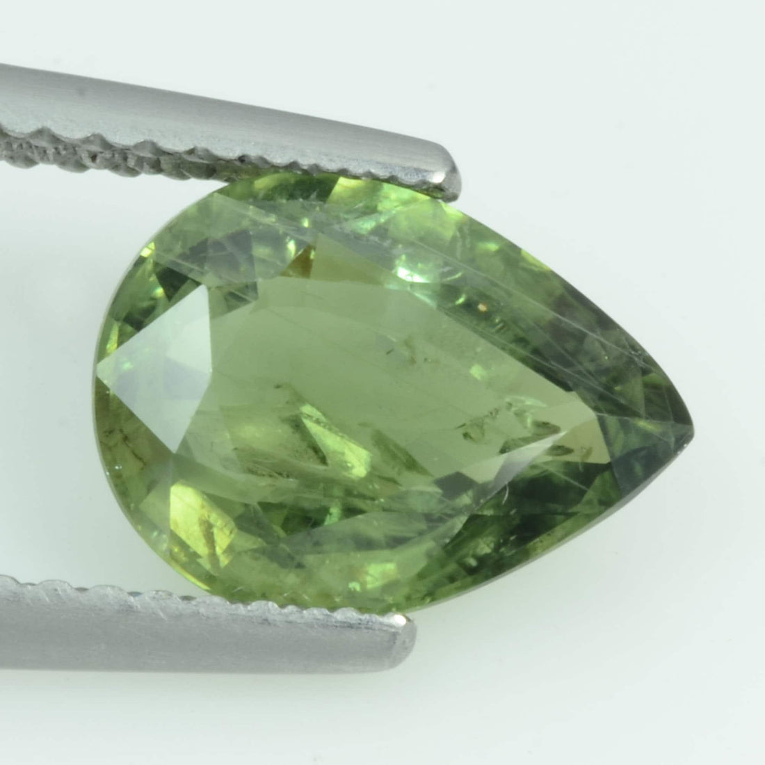 2.22 cts Natural Green Sapphire Loose Gemstone Pear Cut