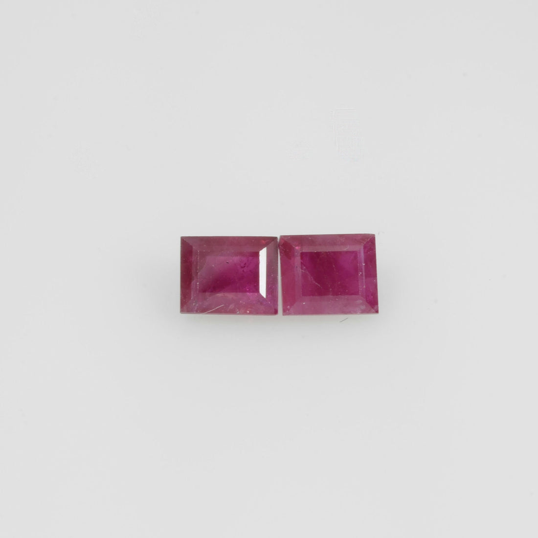 4.5x3.5 mm Natural Burma Ruby Loose Gemstone Long Square Cut