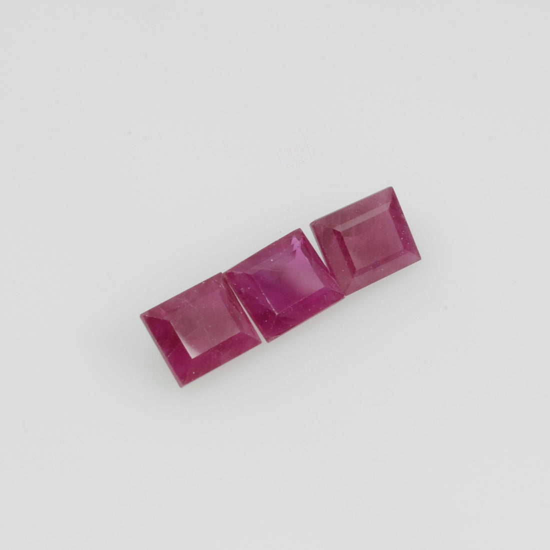 4.5x3.5 mm Natural Burma Ruby Loose Gemstone Long Square Cut
