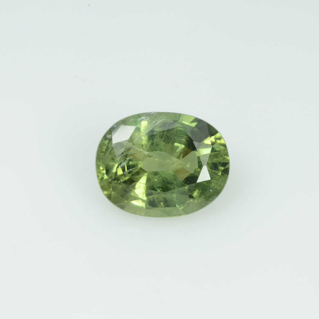 2.19 Cts Natural Green Sapphire Loose Gemstone Oval Cut