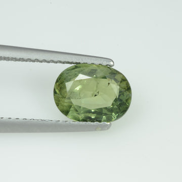 1.84 Cts Natural Green Sapphire Loose Gemstone Oval Cut