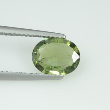 1.81 Cts Natural Green Sapphire Loose Gemstone Oval Cut